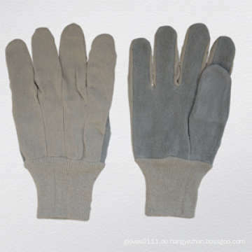 Baumwoll-Vinyl-Palm-Garten-Handschuhe